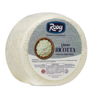 Queso Ricotta RODY 3 kg